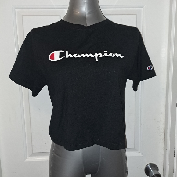 Champion Authentic Athleticwear Short Sleeve Graphic T Shirt Black Sz S - Picture 3 of 4